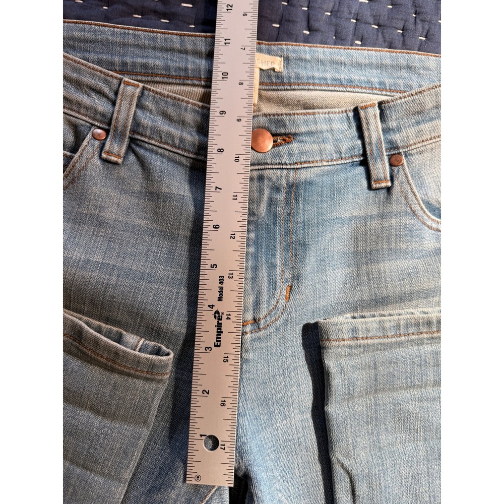 Eileen Fisher Womens Light Wash Straight Leg Denim Jeans 32/29 Quiet Luxury - Picture 6 of 7
